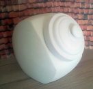 Große Bonbon-Dose mit Deckel – 20,5 x 15 x 21,5 cm – Schrühware – Sonderangebot