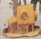Village Country Cottage – 16 x 16 cm – nicht ausgeschnitten – Schrühware
