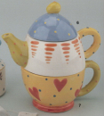 DUNCAN-Gießformen-Satz - neu – Tea-For-One – Teapot and Cup – 20 cm hoch – 17,8 cm breit – USA