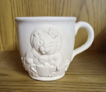 Tasse - Bärenmotiv – 8 cm hoch – Schrühware  – Sonderangebot