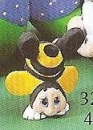 Biene auf Kopf – Crashing Bee – 10 cm hoch – Schrühware