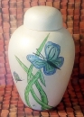 Deckelvase aus Keramik – Unikat – 28 cm hoch – Handarbeit