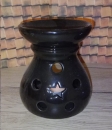 Keramik – Duftlampe – schwarz – 12 cm hoch – gute Verarbeitung – glasiert