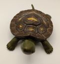 Schildkröten-Dose – 19 cm lang – Handarbeit aus Keramik – Unikat – zur Aufbewahrung von Schmuck etc.