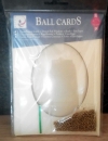 ARTY‘S Ball Cards – Kugelkarten – Format A6 – 10,5 x 15 cm – oval – 2er-Set  - Farbe ivory – statt 2,95 EUR