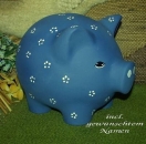 Großes Sparschwein inkl. Metallschloss und Schlüssel – 25 x 18 x 18 cm – Bemalung nach Ihren Wünschen