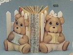 Teddy-Buchstütze – 20 cm hoch – Stückpreis – Schrühware – Sonderangebot