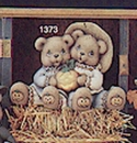 Vogelscheuchen-Teddypaar mit Kürbis – groß – 18 x 25 cm – Schrühware – Restbestand