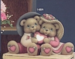 ClayMagic-Gießform - neu – Valentine Cuddle Bears – 27,5 x 18 cm - USA