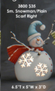 ClayMagic-Gießform - neu – Small Snowman/Plain Scarf Right – kleiner Schneemann – Schal rechts – blank – 16,5 x 12,7 cm - USA