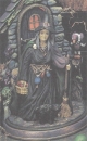 Geier und Katze – Zubehör zu Tor mit Hexe – Schrühware