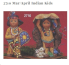 KIMPLE-Gießform - neu – Indianerkinder im 2er-Set – März und April – bis 14 cm hoch - USA