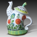 MAYCO-Gießform - neu – Dancing Tea Pot – 18 cm breit – 23 cm hoch - mit Deckel CD-1374 - USA