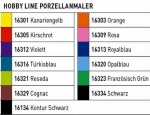 HobbyLine – Porzellanmaler mit Pinselspitze zum Einbrennen im Backofen – Türkisblau