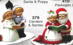 RIVERVIEW-Gießform - neu – Carolers und Santas im 2er-Set – bis 11,2 cm hoch - USA