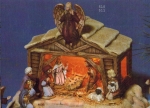SCIOTO-Gießform - neu – Krippenhaus für Figuren bis 13 cm hoch – u. a. S-0403 oder DM-0134 – 27 x 14 x 18,5 cm - USA