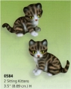 SCIOTO-Gießform – neu – sitzende Katzen im 2er-Set – je 8,9 cm - USA