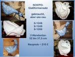 SCIOTO–Gießformen-Satz – gebraucht – 3 Wandenten – 32 – 37,5 cm lang - noch sehr schöne Formen zum Sonderpreis