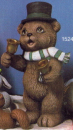 Caroling Bear with Bell – 22 cm hoch – Schrühware