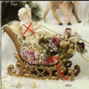 SCIOTO-Gießform - neu – Viktorianischer Schlitten mit Kufen – ohne Santa – 30,5 cm lang - USA