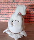 Nest mit Dino-Ei und Brachiosaurus – 14 x 17 cm – Schrühware