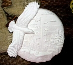 Thermometer – Seeadler – 30 cm Ø – Skala in Grad C – Schrühware