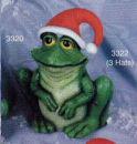 SCIOTO-Gießform - neu – Goofy Frog – sitzender Frosch – 15 cm hoch - ohne Santa-Mütze - USA