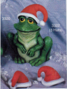 SCIOTO-Gießform - neu – Santa-Hüte für Goofy Frogs im 3er-Set – je 7,5 cm - ohne Frosch - USA