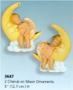 SCIOTO-Gießform - neu – Putten auf Mond – klein – in 2er-Set – je 12,7 cm hoch – USA
