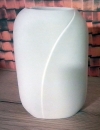 Designer-Vase mit Streifen – 14,5 cm hoch – 9 cm breit – Schrühware