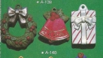 ALBERTAS–Gießform – neu – Weihnachtsmotive (3) – Ornament – Hänger – bis 4 cm – Design auf Vorder-​ und Rückseite