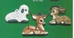 ALBERTAS–Gießform – neu – Tiere (3) – Ornament – Hänger – je bis 3 cm – Design auf Vorder-​ und Rückseite