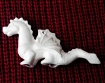 ALBERTAS–Gießform – neu – Drache – Ornament – Hänger – 9,2 cm – Design auf Vorder-​ und Rückseite