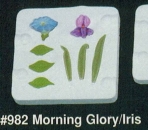 ALBERTAS-Giessform – neu – Morning Glory - Iris – 8teilig bis 7,5 cm - USA
