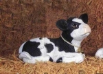 Kuhkalb – 17,5 cm lang – Schrühware