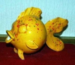 Kugelfisch - groß - 28 cm breit– Schrühware