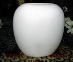 ovale flache Vase – 15 cm hoch – Schrühware