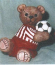 Torwart-Teddy – 20 x 19 cm – Schrühware