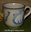 Namenstasse mit Eisbär-Motiv - Maren