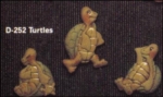 Schildkröten im 3er-Set – Magnete – bis 10 cm lang – Schrühware