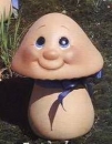 Pilz - mittel - 18 cm hoch - Schrühware