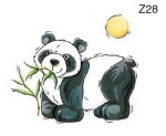 Decal - Panda mit Sonne - 30 mm