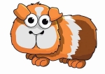 Decal - Meerschweinchen - 5 cm