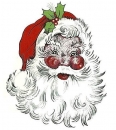 Decal - Santa Claus - 65 x 55 mm - DISC
