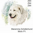 Decal - Hund - Maremma Schäferhund - 7,5 cm