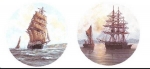 Decals - Segelschiffe - 2er-Satz je 15 cm
