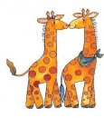 Decal - Giraffen - 35 x 40 mm