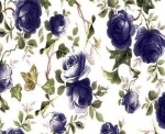 Decal - CHINTZ - IVY ROSE BLUE B/G