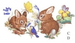 Decal - BUNNIES – 66 x 35mm
