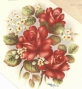 Decal - Rosenbouquet - 65 x 60 mm